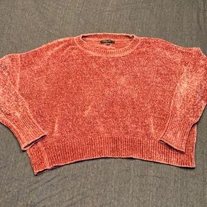 Mauve chenille sweater